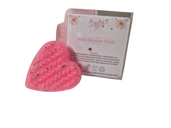 Pink Dragon Fruit Hearts