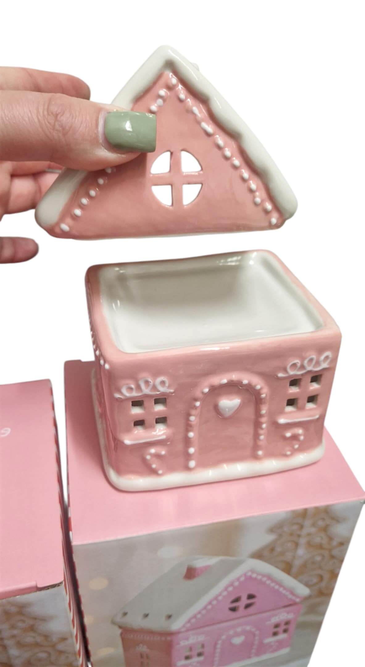 Pink Gingerbread House Burner - Image 2