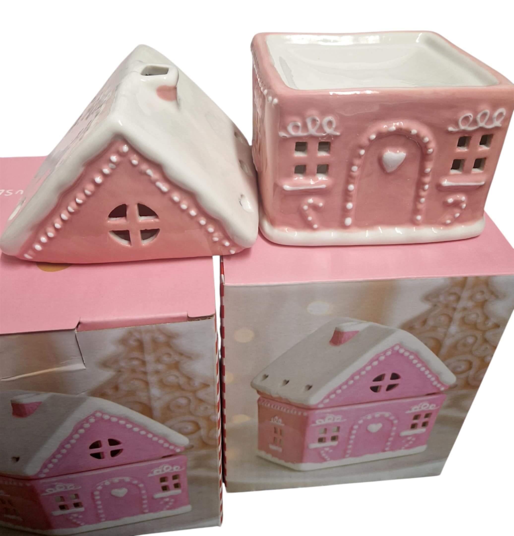 Pink Gingerbread House Burner - Image 3